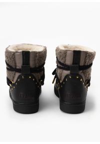 Inuikii - Śniegowce damskie INUIKII CURLY ROCK. Okazja: na co dzień, na spacer, do pracy. Kolor: brązowy. Styl: rockowy #4