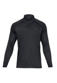 Bluza fitness męska Under Armour Tech 2.0 1/2 Zip. Kolor: czarny, wielokolorowy. Długość rękawa: długi rękaw. Sport: fitness