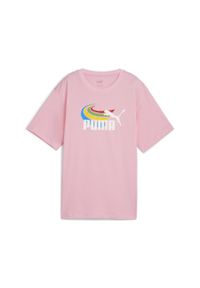 Koszulka sportowa dla dzieci Puma Graphics Summer Sports. Kolor: różowy