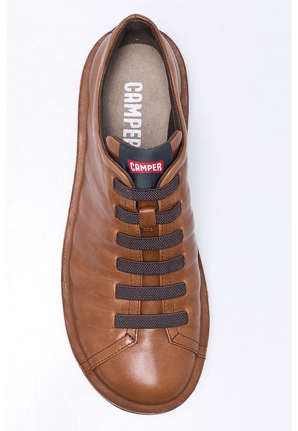 Camper - Buty. Nosek buta: okrągły. Zapięcie: sznurówki. Kolor: brązowy. Szerokość cholewki: normalna