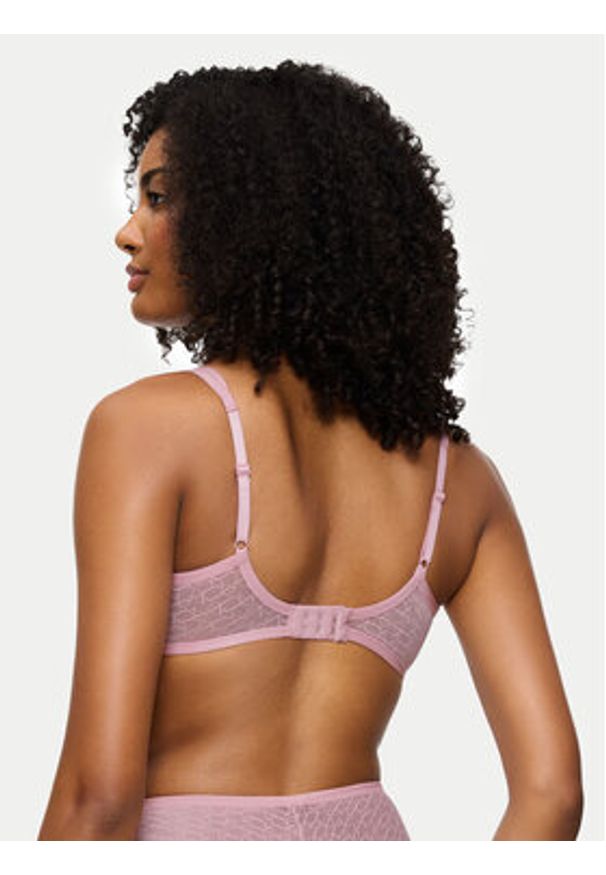 Triumph Biustonosz z fiszbiną Signature Sheer 10215906 Różowy. Kolor: różowy. Materiał: syntetyk