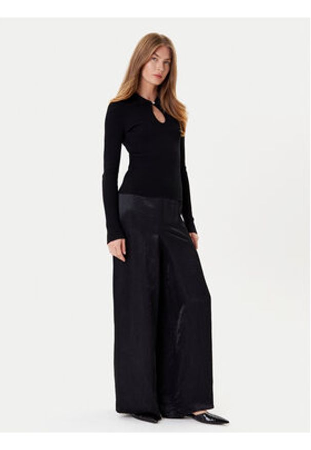 Marella Spodnie palazzo William 2525136051 Czarny Wide Leg. Kolor: czarny. Materiał: syntetyk