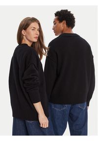 AMI PARIS - AMI Paris Kardigan BFUKC006.018 Czarny Regular Fit. Kolor: czarny. Materiał: wełna #3