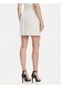 Guess Spódnica W5YD15 WHDB2 Biały Regular Fit. Kolor: biały. Materiał: syntetyk
