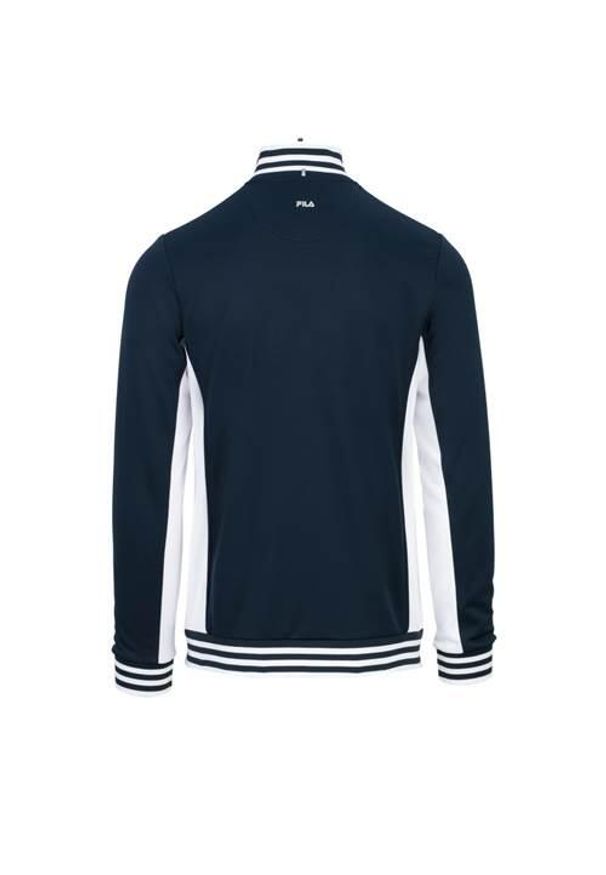Bluza sportowa męska Fila Olaf Classic Retrolook. Kolor: niebieski