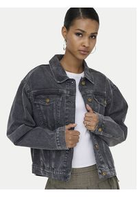 only - ONLY Kurtka jeansowa Harper 15363548 Czarny Regular Fit. Kolor: czarny. Materiał: bawełna #2