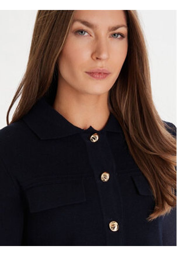 Morgan Kardigan 252-MIMDIE Granatowy Regular Fit. Kolor: niebieski. Materiał: syntetyk