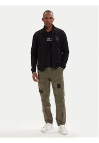 Aeronautica Militare Bluza 261FE1956UF00459 Czarny Regular Fit. Kolor: czarny. Materiał: bawełna #5