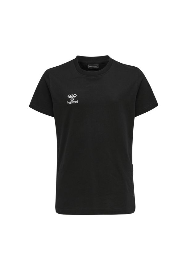 Dziecięca bawełniana koszulka Hummel Move Grid. Kolor: czarny. Materiał: bawełna. Sport: piłka nożna