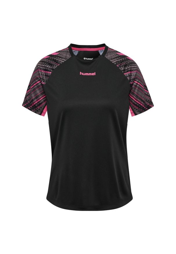Damska koszulka treningowa Hummel Blaze Pro. Kolor: czarny, różowy, wielokolorowy. Sport: piłka ręczna