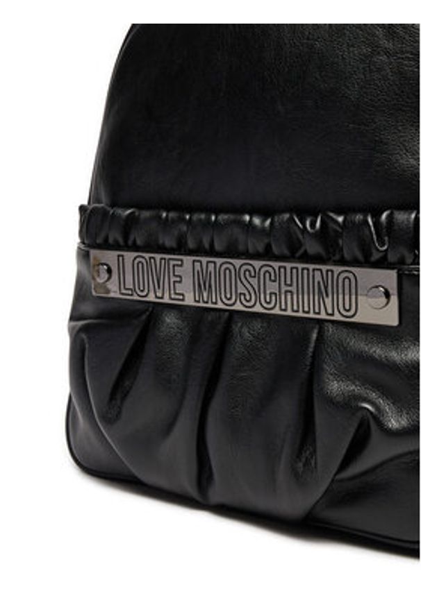 Love Moschino - LOVE MOSCHINO Plecak JC4290PP0LKB0000 Czarny. Kolor: czarny. Materiał: skóra