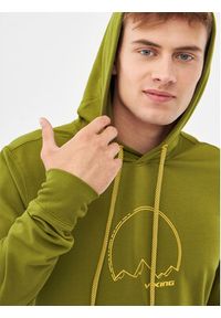 Viking Bluza Bamboo Panaka Hoodie Man 730/25/3888 Zielony Regular Fit. Kolor: zielony #5