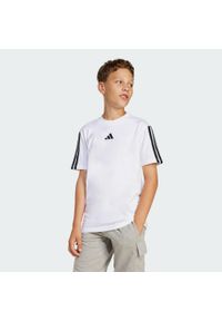 Adidas - Koszulka Essentials Kids. Kolor: biały, czarny, wielokolorowy. Materiał: bawełna