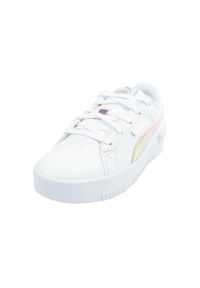 Puma - Skórzane Buty Sportowe Dziecięce Jada. Kolor: biały. Materiał: skóra. Sport: turystyka piesza