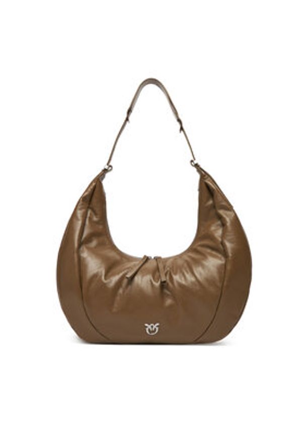 Pinko - PINKO Torebka Slouchy Hobo Big PE 25 PLTT 104295 A26J Khaki. Kolor: brązowy. Materiał: skórzane
