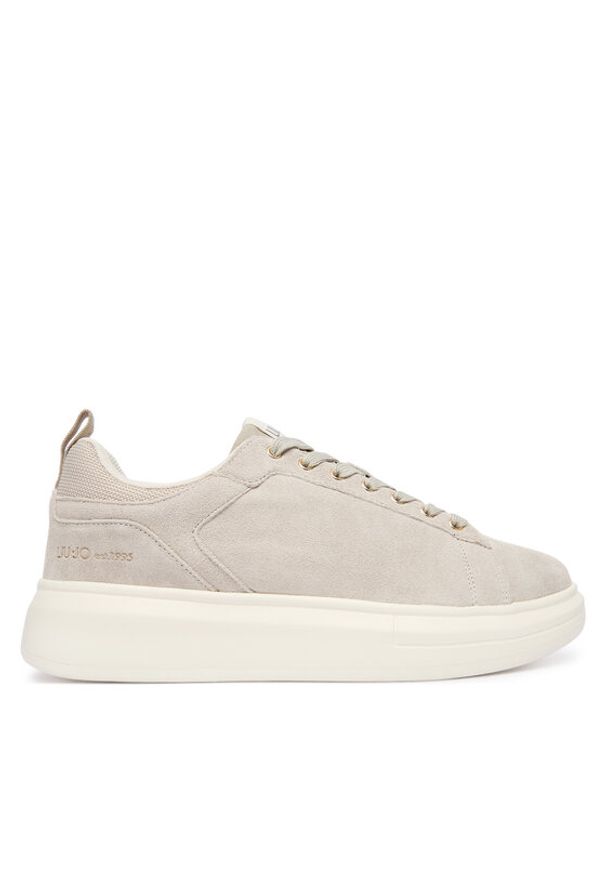 Liu Jo Sneakersy Big 05 7G5015 PX027 Beżowy. Kolor: beżowy. Materiał: zamsz, skóra