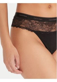 Calvin Klein Underwear Stringi 000QF7980E Czarny. Kolor: czarny. Materiał: syntetyk #3