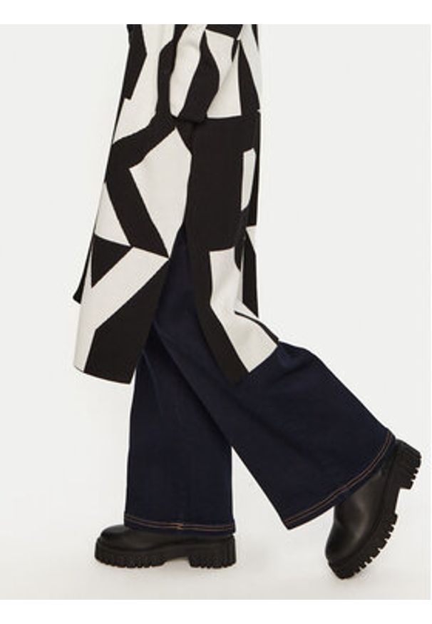 DKNY Kardigan P4MXAQ64 Czarny Relaxed Fit. Kolor: czarny. Materiał: syntetyk