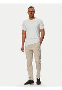 Calvin Klein Spodnie cargo LV04LC619G Beżowy Slim Fit. Kolor: beżowy. Materiał: bawełna #2