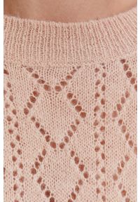 Answear Lab Sweter damski kolor różowy. Kolor: różowy. Materiał: dzianina. Długość rękawa: raglanowy rękaw. Styl: wakacyjny