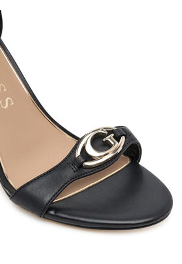 Guess Sandały FLTKAB LEA03 Czarny. Kolor: czarny. Materiał: skóra