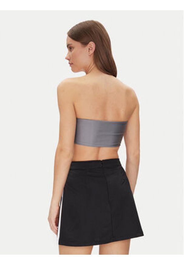 Adidas - adidas Top 3-Stripes JD3385 Szary Slim Fit. Kolor: szary. Materiał: syntetyk