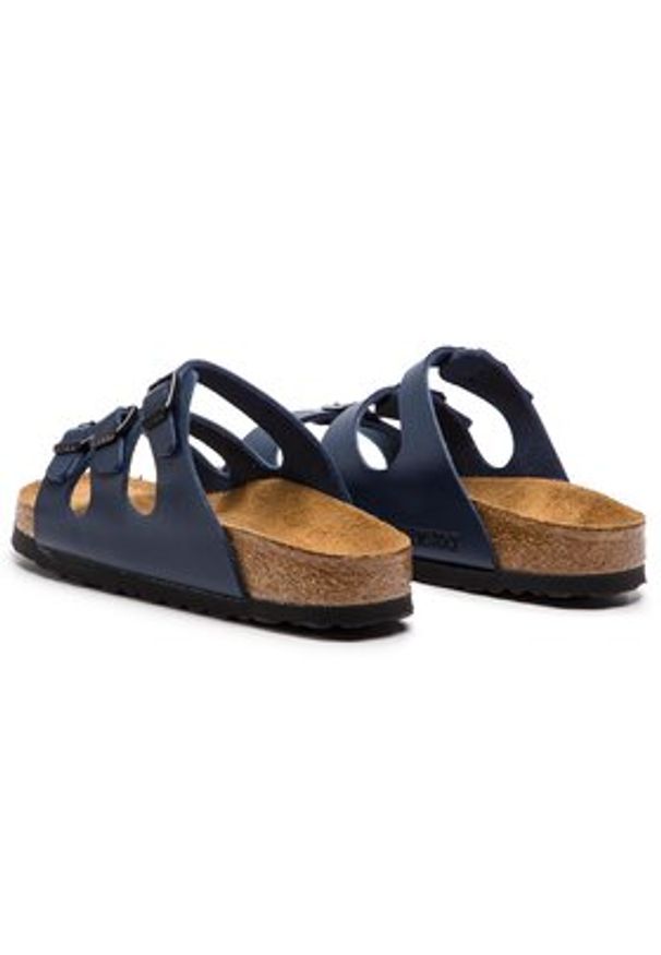 Birkenstock Klapki Florida Bs 0554713 Granatowy. Kolor: niebieski. Materiał: skóra
