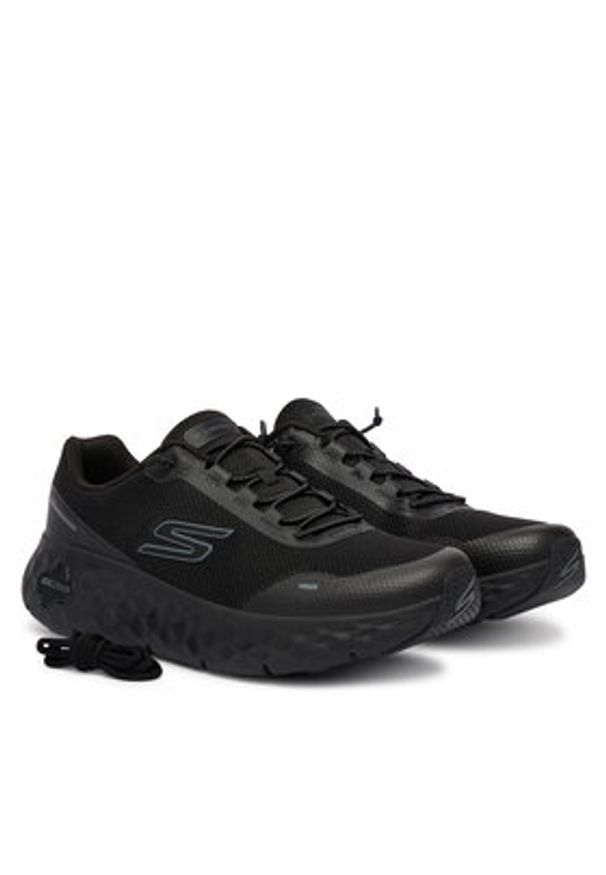 skechers - Skechers Sneakersy Go Walk Max Cushioning Flex 217113/BBK Czarny. Kolor: czarny. Materiał: materiał