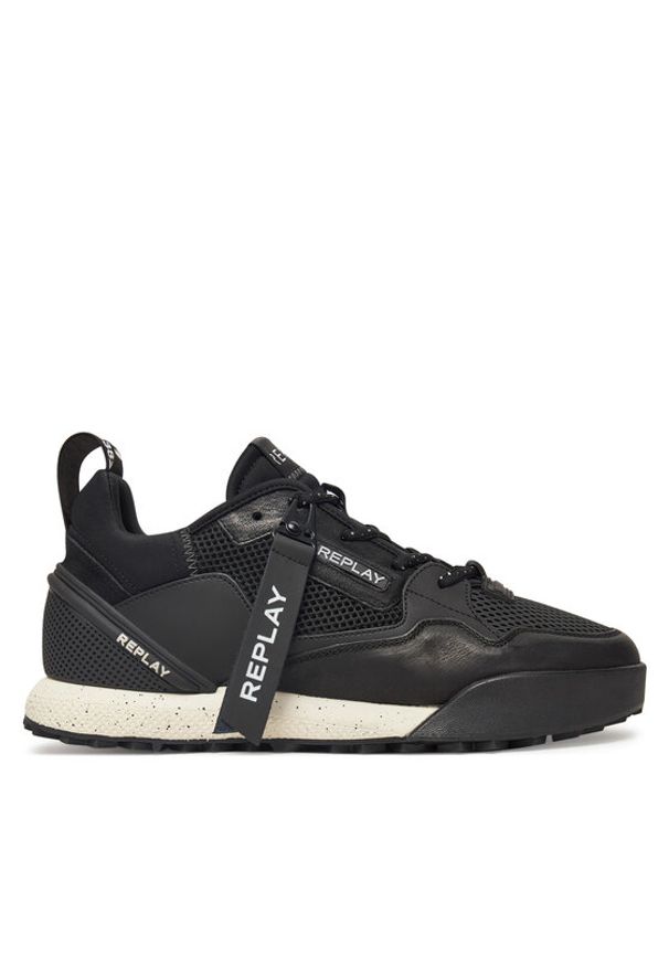Replay - REPLAY Sneakersy GMS8L .000.C0015L Czarny. Kolor: czarny. Materiał: skóra