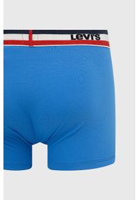 Levi's® - Levi's bokserki (3-pack) męskie kolor szary 37149.0713-greynavy. Kolor: szary. Materiał: bawełna #5