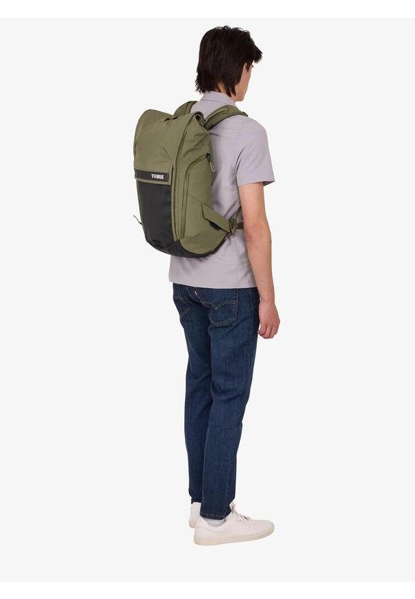 THULE - Plecak rowerowy Thule Paramount Commuter Backpack 20L - soft green. Kolor: zielony