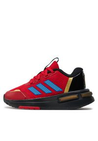 Adidas - adidas Sneakersy Marvel's Iron Man Racer Kids IG3560 Czerwony. Kolor: czerwony. Materiał: materiał. Wzór: motyw z bajki. Model: Adidas Racer #5