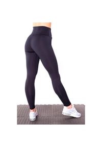 2SkIN - Czarne legginsy z wysokim stanem BASIC. Stan: podwyższony. Kolor: czarny. Materiał: poliester, elastan. Sport: fitness