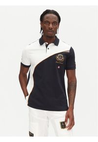 Aeronautica Militare Polo 251PO1858P173 Granatowy Regular Fit. Typ kołnierza: polo. Kolor: niebieski. Materiał: bawełna