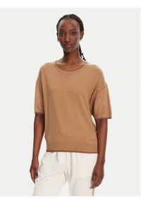 Liu Jo Sweter WA5383 MS49I Brązowy Regular Fit. Kolor: brązowy. Materiał: wiskoza