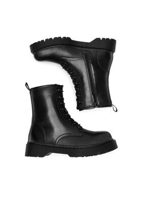 Jenny Fairy Trzewiki HY12659-1 Czarny. Kolor: czarny. Materiał: skóra