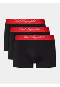 Karl Lagerfeld - KARL LAGERFELD Komplet 3 par bokserek 241M2103 Czarny. Kolor: czarny. Materiał: bawełna