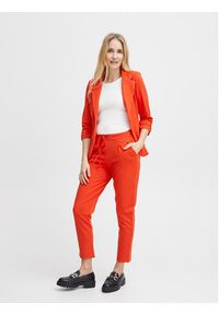 Fransa Spodnie materiałowe 20605622 Czerwony Regular Fit. Kolor: czerwony. Materiał: syntetyk #2