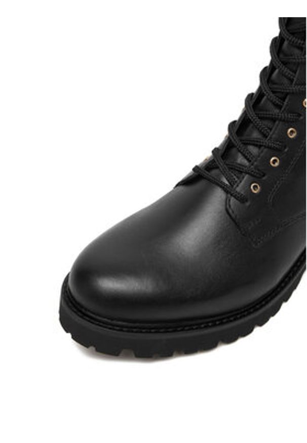 Remonte Trzewiki D8658-03 Czarny. Kolor: czarny. Materiał: skóra