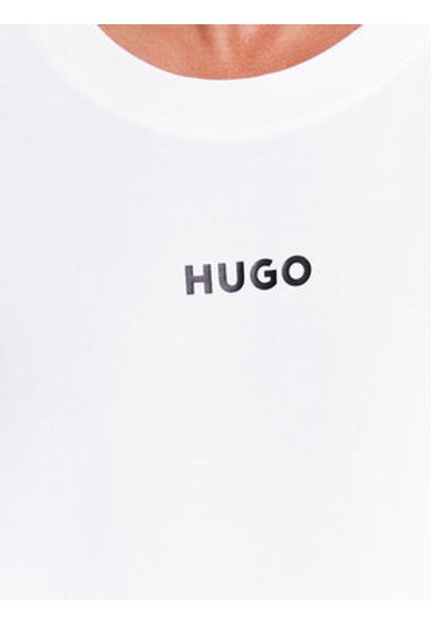 Hugo T-Shirt 50493057 Biały Relaxed Fit. Kolor: biały. Materiał: bawełna
