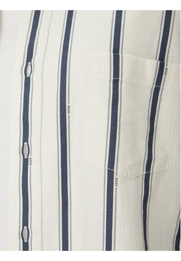 BOSS Koszula Lambey_2 50538296 Écru Relaxed Fit. Materiał: bawełna