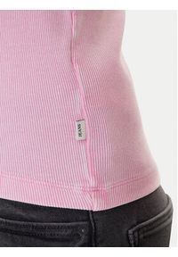 Guess Jeans Top W6RP23 KA0H1 Różowy Classic Fit. Kolor: różowy. Materiał: bawełna #4