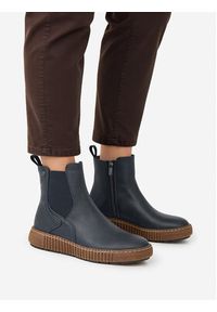 Go Soft Botki CEO-WS5586-07 Granatowy. Kolor: niebieski. Materiał: materiał #6