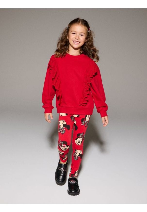 Sinsay - Bluza crewneck - czerwony. Kolor: czerwony