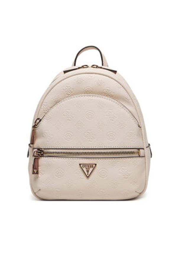 Guess Plecak Manhattan II HWPD71 18320 Écru. Kolor: kremowy. Materiał: skóra