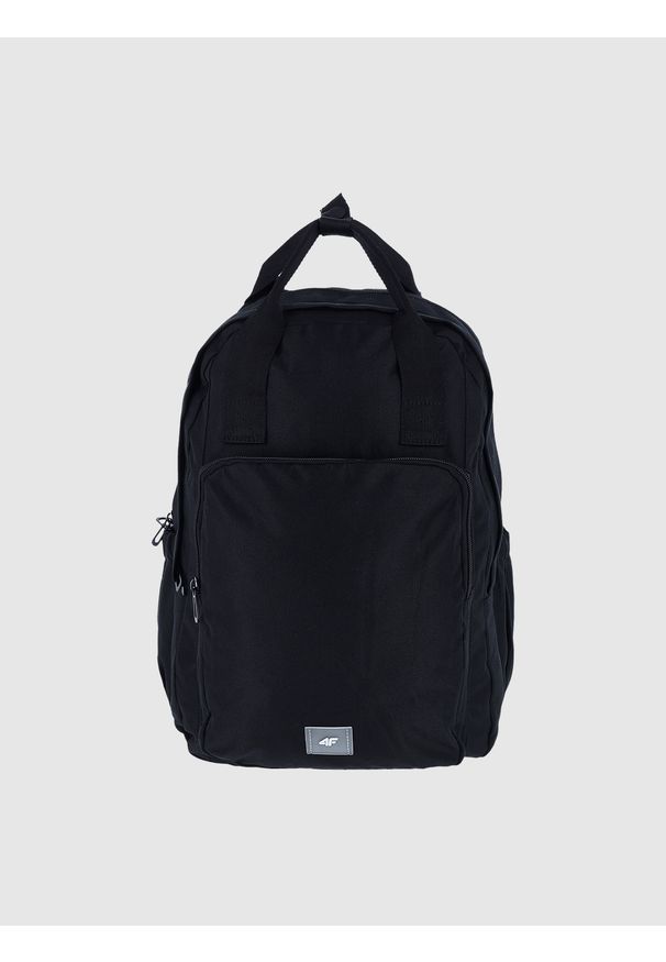 4f - 4F Plecak miejski (18 L) z kieszenią na laptop - czarny Uniwersalny. Kolor: czarny. Materiał: syntetyk, tkanina, materiał. Wzór: gładki. Styl: casual, elegancki