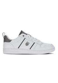 Buty do chodzenia męskie K-Swiss Lozan Match. Zapięcie: sznurówki. Kolor: biały. Materiał: skóra, materiał. Szerokość cholewki: normalna. Sport: turystyka piesza