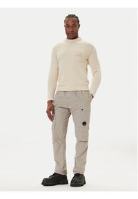 C.P. Company Sweter 19CMKN061A110432A Beżowy Regular Fit. Kolor: beżowy. Materiał: syntetyk #3