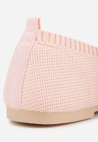 Renee - Różowe Balerinki z Okrągłym Noskiem i Materiałową Cholewką Mililena. Okazja: na co dzień. Nosek buta: okrągły. Kolor: różowy. Materiał: materiał. Szerokość cholewki: normalna. Styl: casual, klasyczny #3