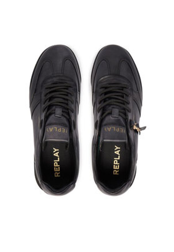 Replay - REPLAY Sneakersy GMS1P .000.C0077L Czarny. Kolor: czarny. Materiał: skóra